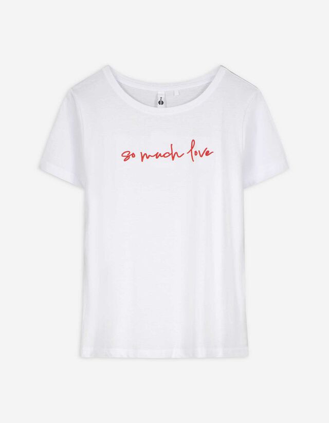 T-Shirt - Stickereien - weiß