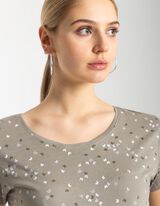 Majica kratkih rukava - Šareni print - tamno-zelena