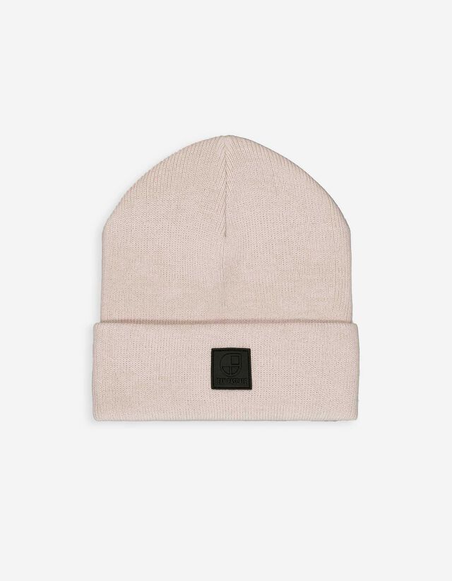Gebreide muts - Omslag - beige