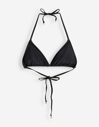 Top bikini - Allacciatura - nero
