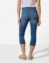 Caprihose - Skinny Fit - blau