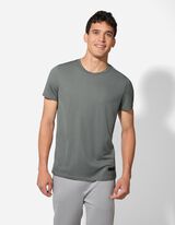 T-Shirt - einfarbig - grau