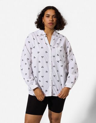 Bluse - Mickey Mouse - Wei&szlig;