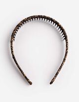 Nakit za kosu - Leopard print - crna
