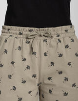 Pantaloncini - Stampa allover - verde chiaro