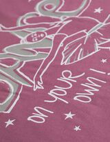 Hosszú ujjú felső - Nyomott minta - sotetlila