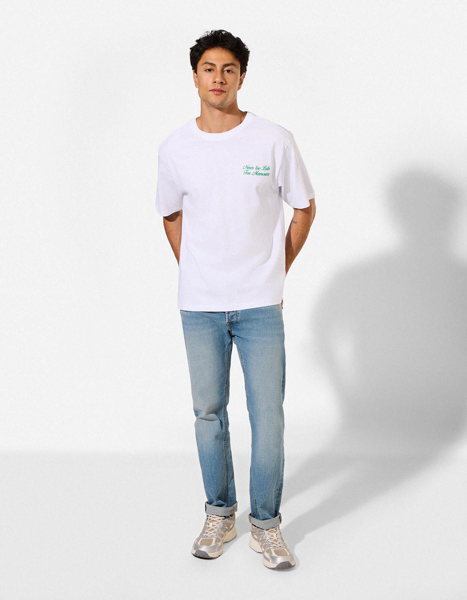 T-Shirt - R&uuml;ckenprint - wei&szlig;