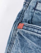 Džínsy - Straight Fit - tmavomodra