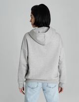 bluza z kapturem - Myszka Miki - jasny szary