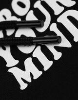 Džemperis - Gaubtas - juodas