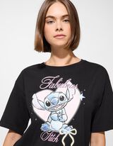 Tričko - Lilo a Stitch - cierna