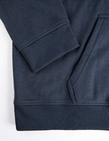 Sweatvest - Capuchon met tunnelkoord - donkerblauw