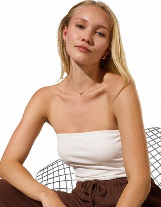 Bustier - Obojek - Smetanov&aacute;
