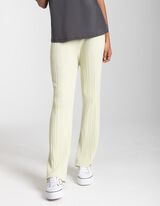 Hlače - Rebrasta struktura - svijetlo zelena