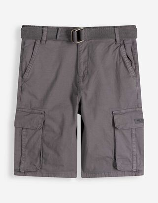 Bermuda  - G&uuml;rtel - dunkelgrau