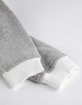 Pulover s kapuco - Prevelik kroj - svetlo siva