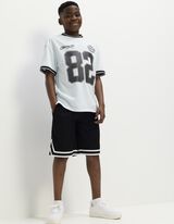 T-shirt - siateczka - jasny niebieski