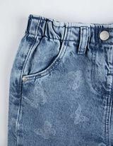 Hlače paperbag kroja - Traperice - svijetlo plava