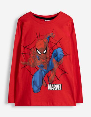 Langarmshirt - Spiderman - Rot