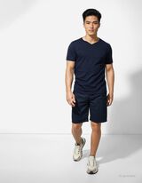 Tricou - Decolteu T-shirt - Albastru inchis