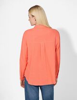 Blouse - Unicolore - Rouge clair