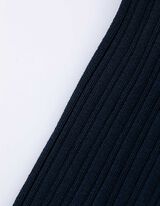 Strickkleid - Rippenstruktur - dunkelblau