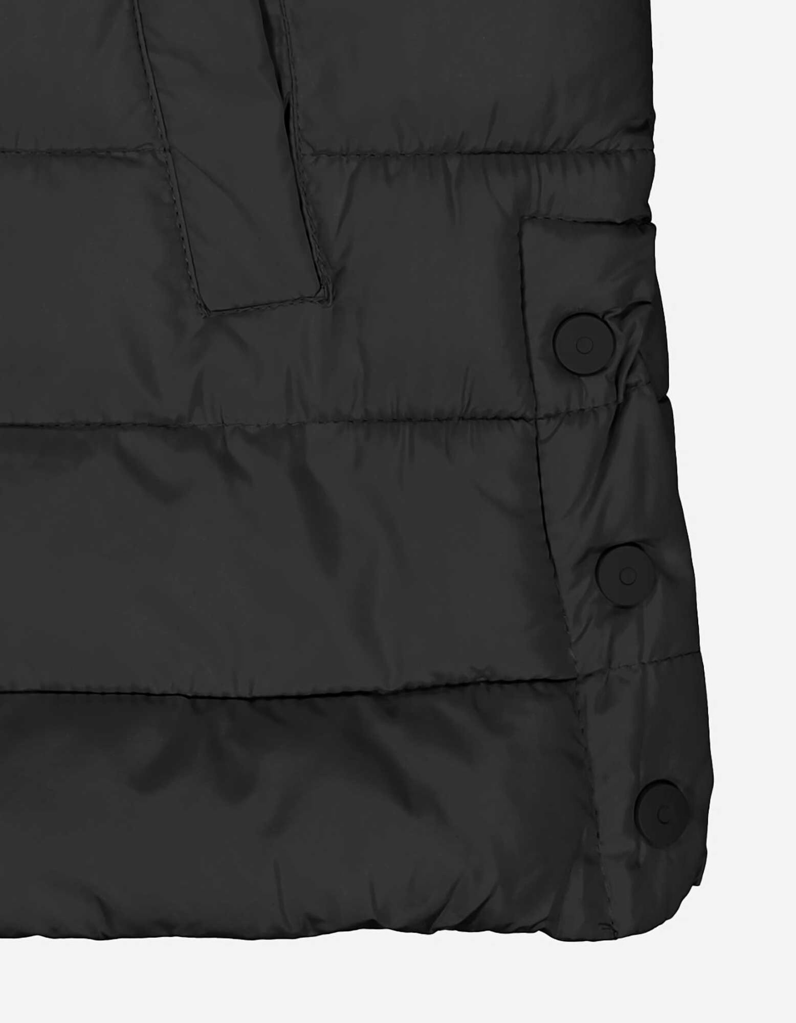 Gilet trapuntato - Cappuccio - nero