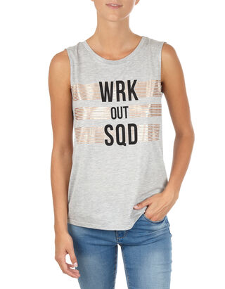 Damen Top mit Message-Print