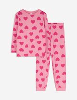 Pyjama set van sweatshirt en broek - Motiefmix - pink