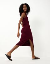 Midikleit - k&uuml;ljel&otilde;hik - tumepunane