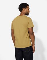 T-Shirt - Brusttasche - hellbraun