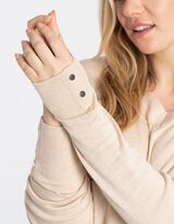 Pull-over - Viscose m&eacute;lang&eacute;e - Beige