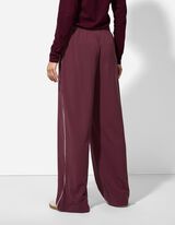 Jogpants - Wide Fit - dunkellila