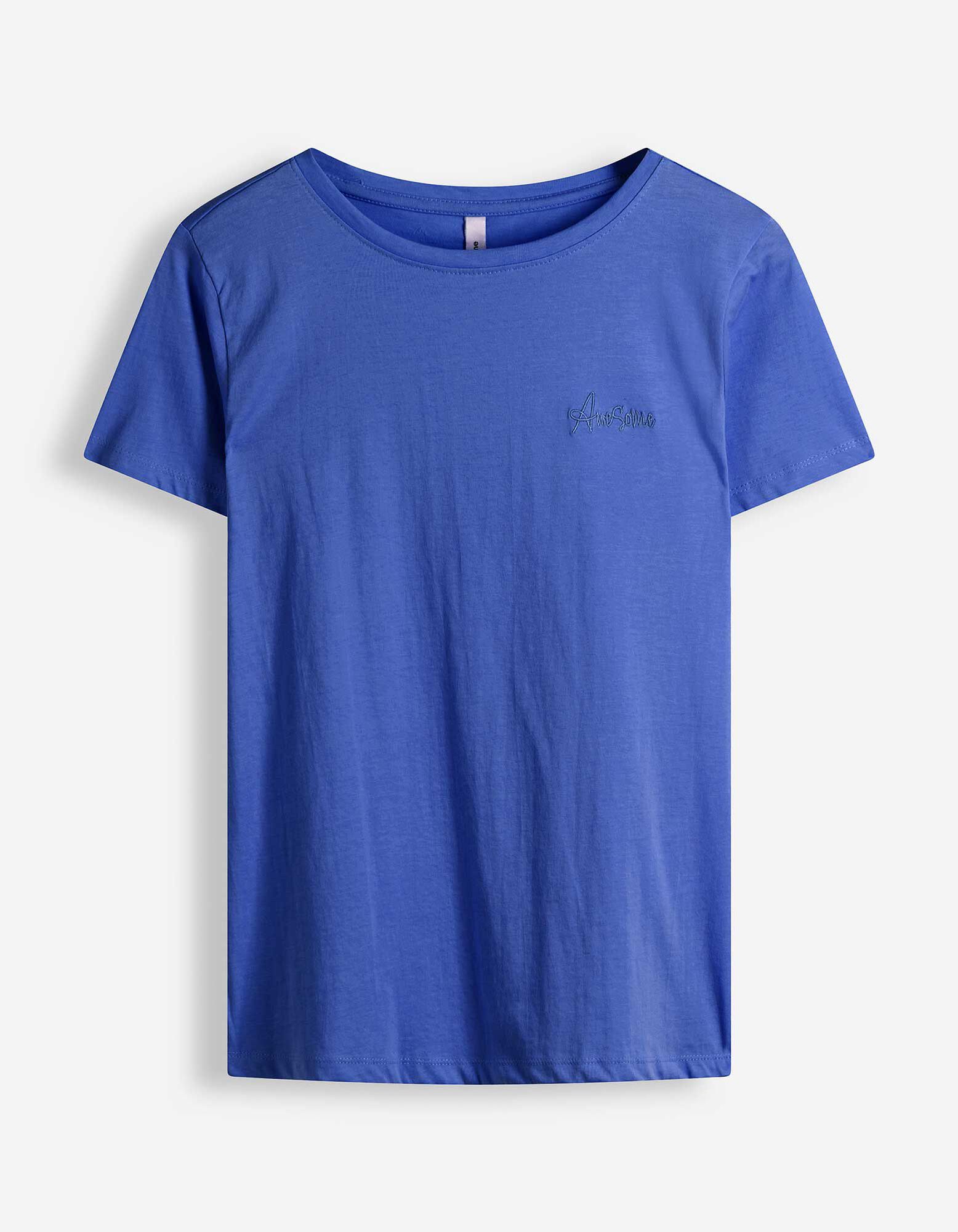 T-shirt - Borduursels - blauw