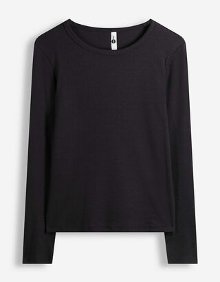 Longsleeve - Katoen - Zwart