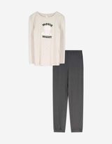 Pyjama set van shirt en broek - Motiefmix - brons