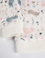 Dressipluus ja p&uuml;ksid - allover-tr&uuml;kk - valge