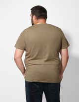 T-shirt - Poche-poitrine - marron clair