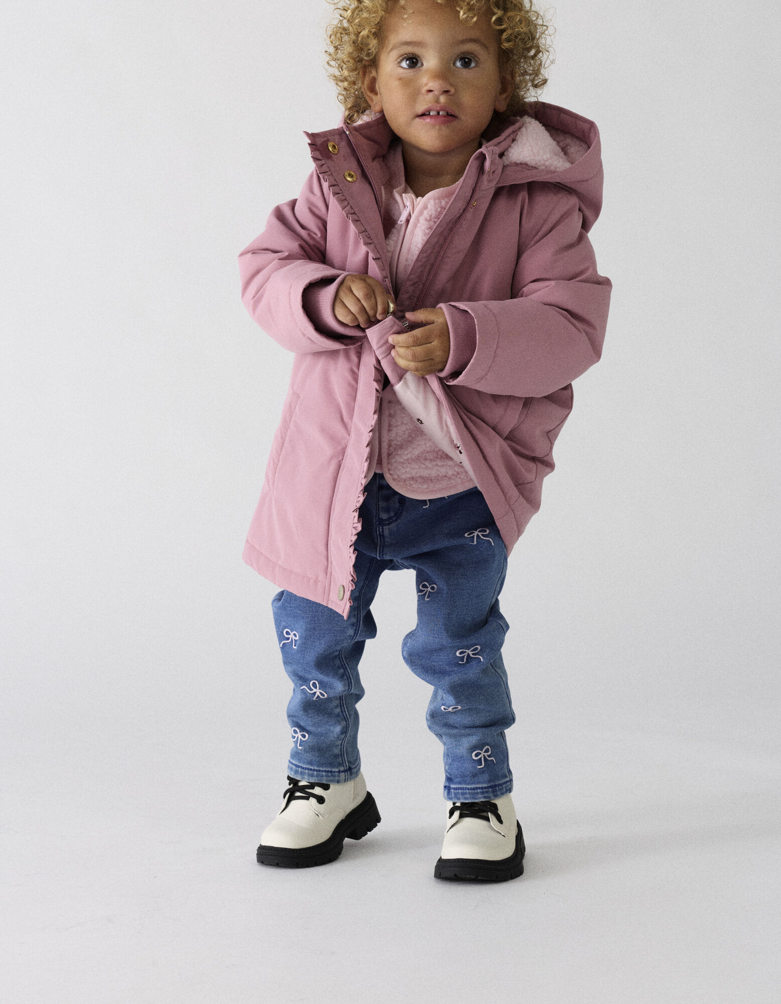 Parka - Teddyfell - Rosa