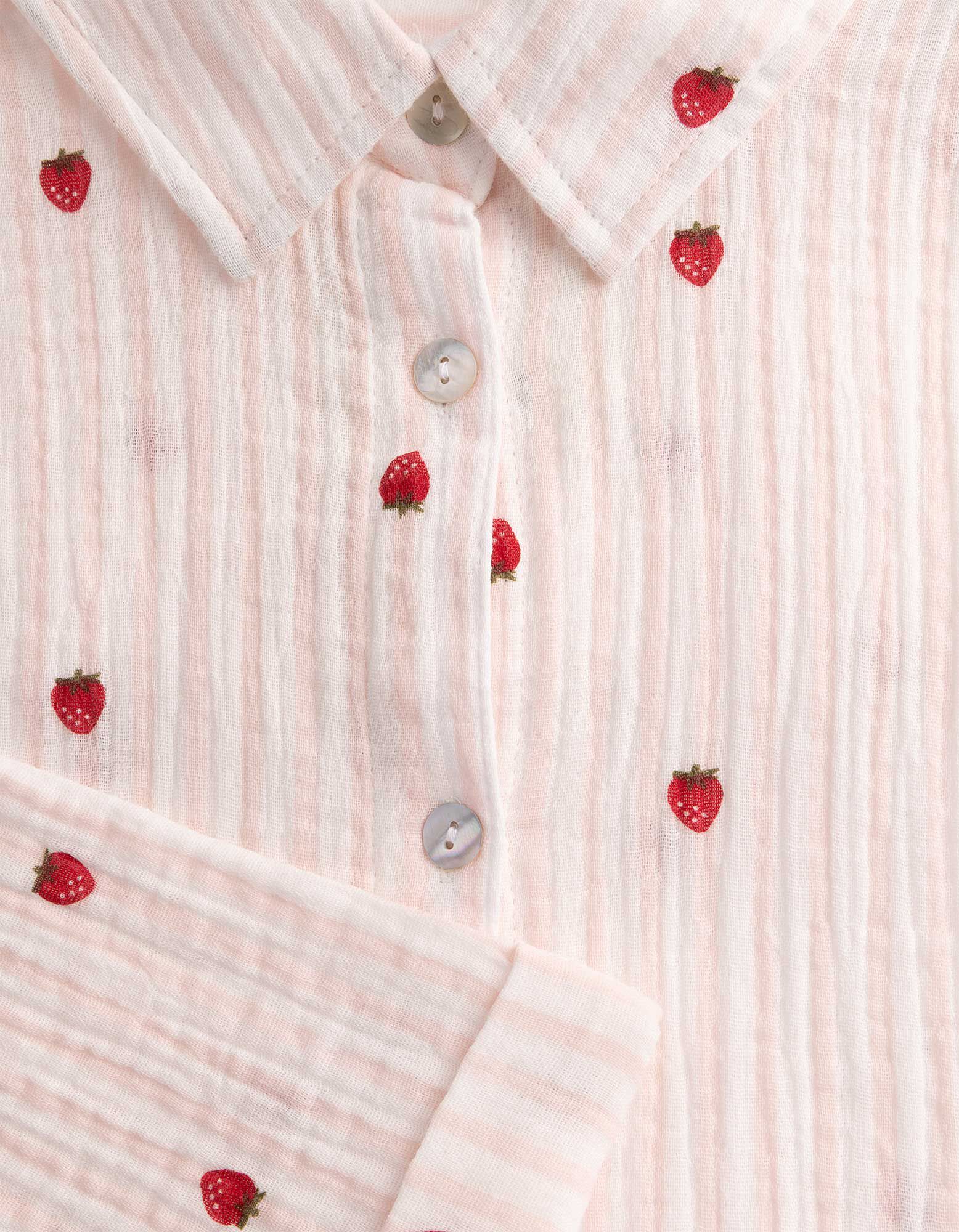 Bluse - Dreiviertel&auml;rmel - rosa