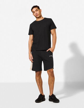 Short - Sweatstof - zwart