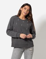 Felpa - Pietre decorative - grigio scuro