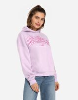 Hoodie - Borduursels - lila