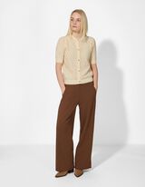 Cardigan - Knopfleiste - hellgelb