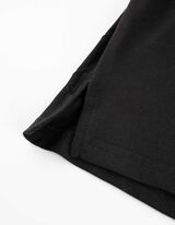 Hosszú ujjú felső - Henley kivágás - fekete