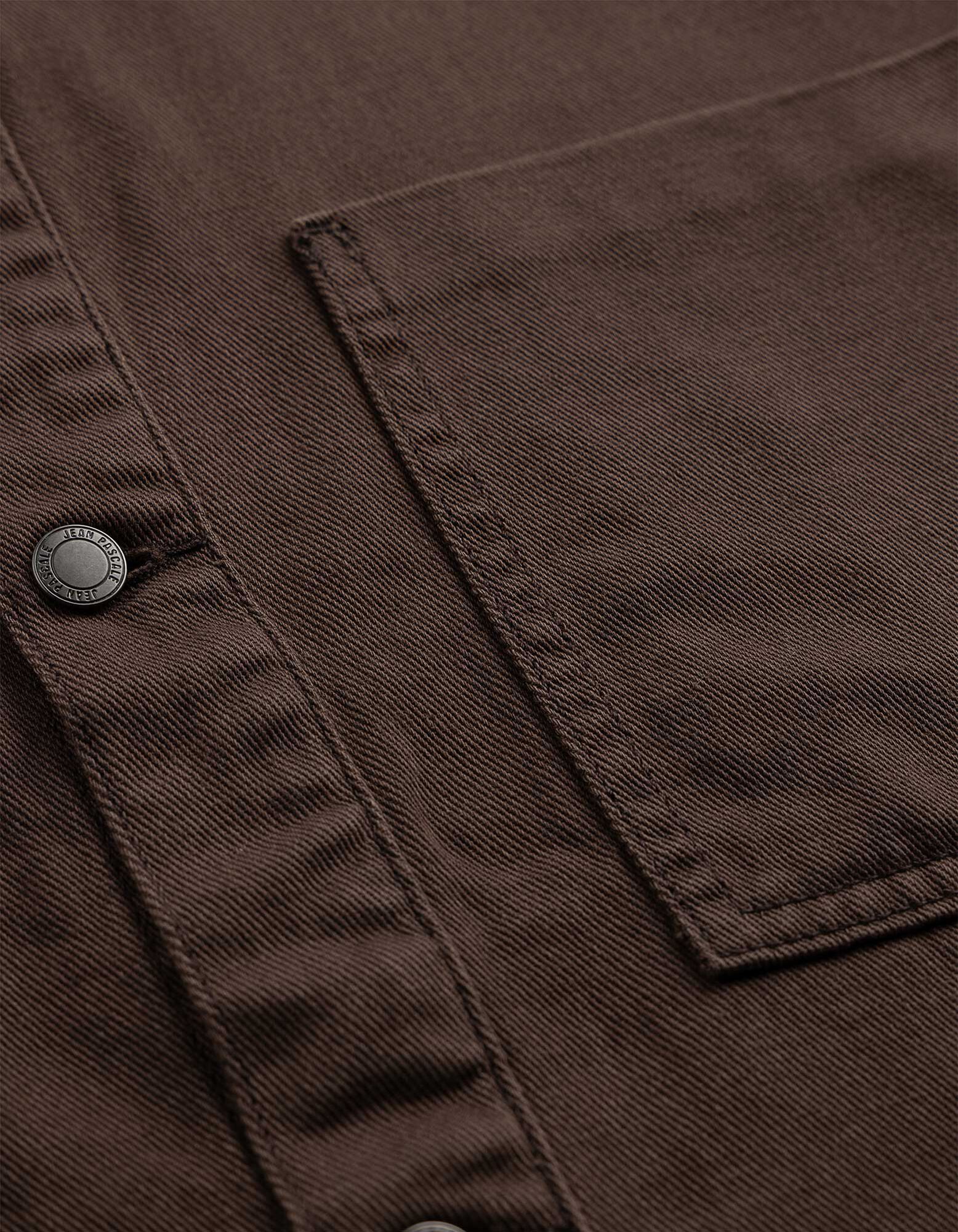 Veste chemise - Coton - Brun