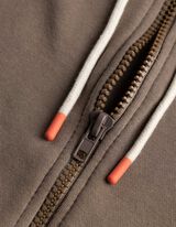 Sweatjacke - Print - hellbraun