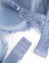 Brushalter - čipkasti - svetlo-plava