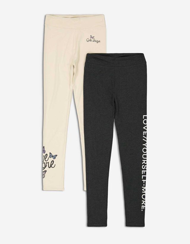 Mädchen Leggings - 2er-Pack  
