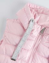 Lang vest - Capuchon met tunnelkoord - roze